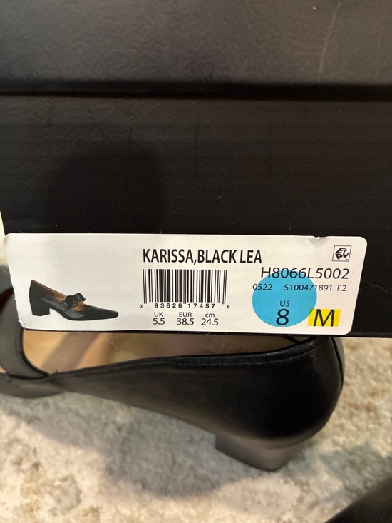 BRAND NEW Naturalizer Black Leather Mary Jane Block Heel Pumps - Picture 7 of 7